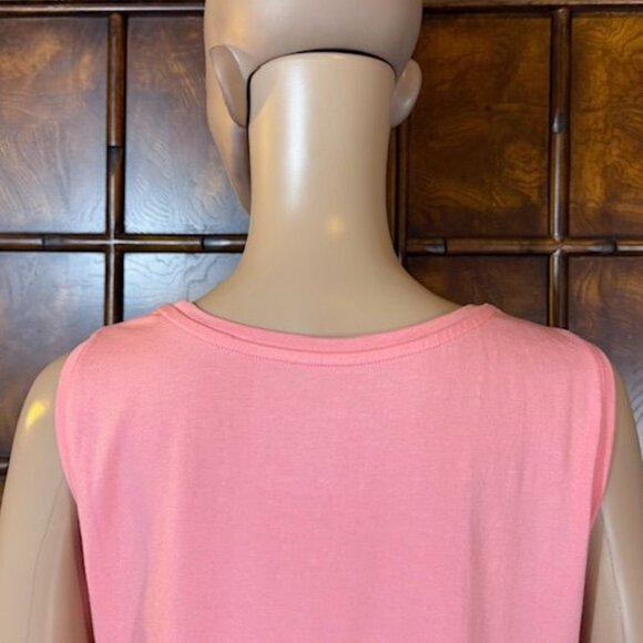 NWOT Lemon Way Peach Bellini Cotton Blend Scoop Neck Tank Top - Picture 7 of 9